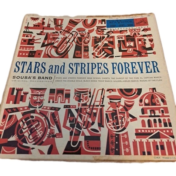 Other - SOUSA'S ORIGINAL BAND Stars & Stripes Forever 1952 10" RCA LP Missing One Record
